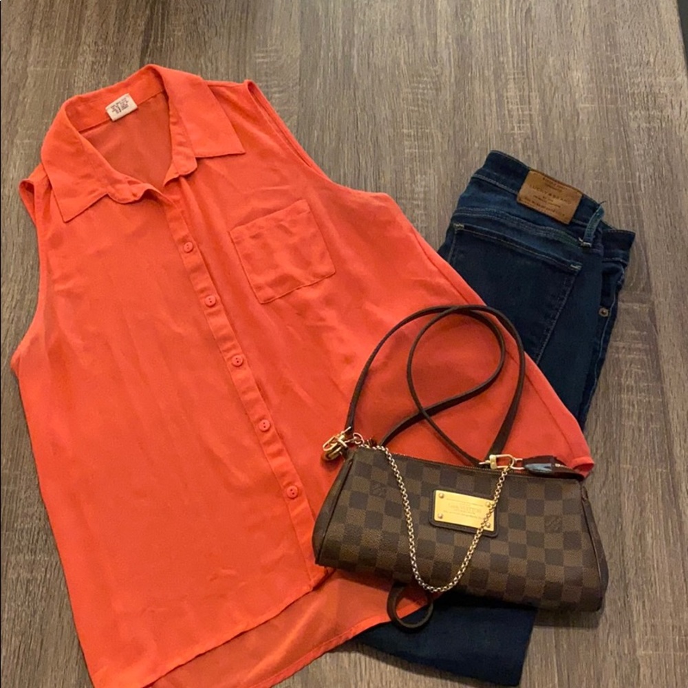 💕Essentials by Full Tile -Orange coral color